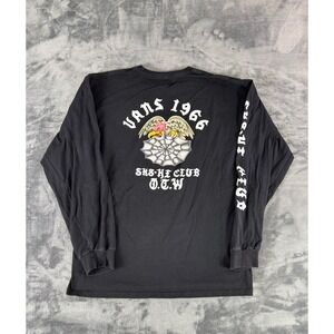 Vans Long Sleeve T-Shirt Black SK8-Hi Club‎ Off The Wall 1966 Graphic Size L